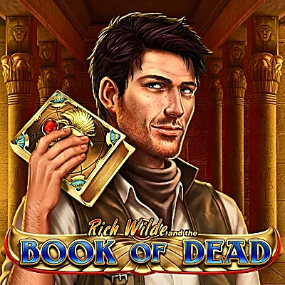 Book of Dead Egyptian-themed slot tile at Kwiff